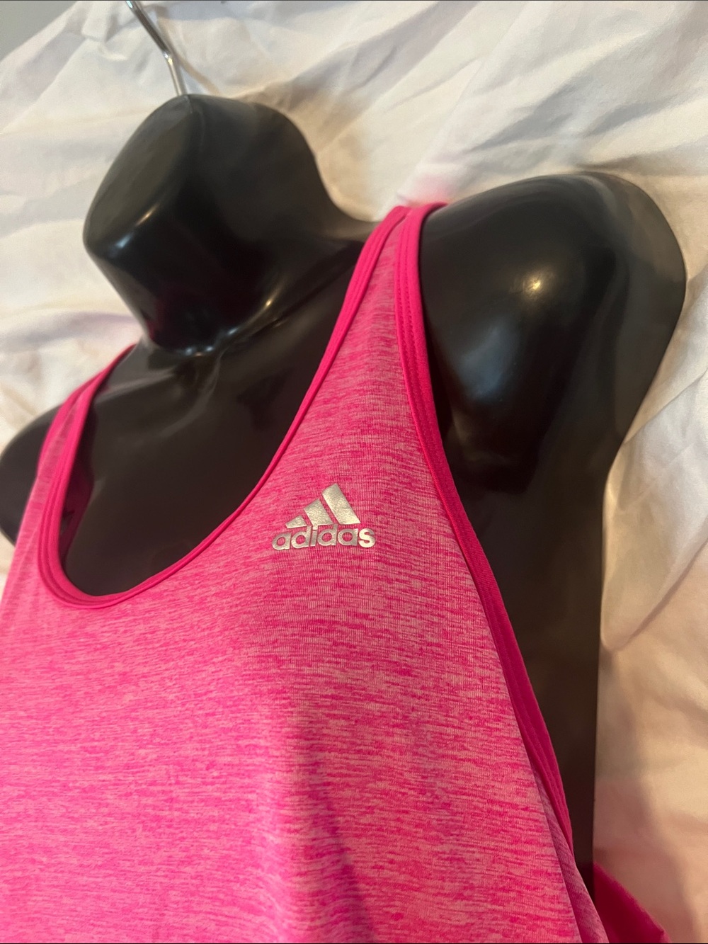 adidas Large Bright Pink Performance Racerback Tank